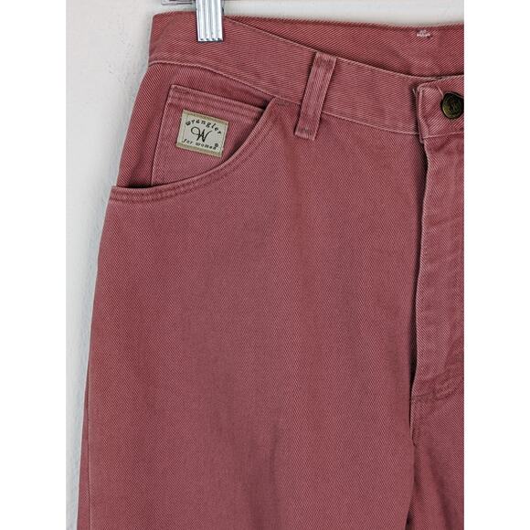 Vintage Wrangler Mom Jeans High Waisted Straight Leg Western Boho Pink Size 10 - Picture 3 of 11